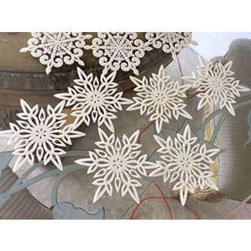 Snowflake Coasters Set of 12 Absorbent Drink Protectors