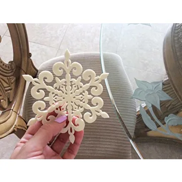 Snowflake Coasters Set of 12 Absorbent Drink Protectors