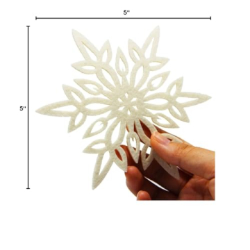 Snowflake Coasters Set of 12 Absorbent Drink Protectors