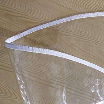 Loodial Floor Mat Plastic Splat Mat Highchair Mat for Floor, Waterproof High Chair Floor Protector, Multi-Purpose Playmat for Playing and Feeding, Clear, Round, Non Slip