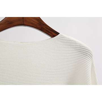 EDSTAR Women's Boat Neck Batwing Winter Sweater