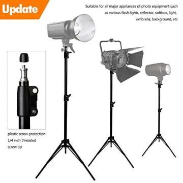 MOUNTDOG Portable 10ft Photography Light Stand for Everyone