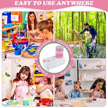 Paint Brush Cleaner, Brush Rinser Water Paint Cleaner, Paintbrush Cleaner for kids, Paint Brush Rinser with Drain, Multifunctional Paint Brush Cleaner Tool, Water Cycle Rinser for Acrylic Art Supplies