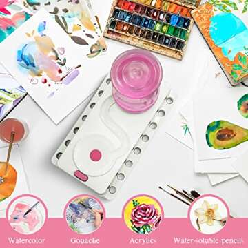 Paint Brush Cleaner, Brush Rinser Water Paint Cleaner, Paintbrush Cleaner for kids, Paint Brush Rinser with Drain, Multifunctional Paint Brush Cleaner Tool, Water Cycle Rinser for Acrylic Art Supplies