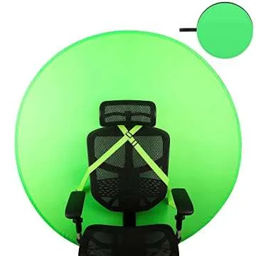 Retractable Green Screen Chair Attachable Backdrop Panel