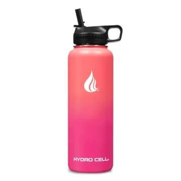 HYDRO CELL Stainless Steel Insulated Water Bottle - Perfect for Cold & Hot Drinks!