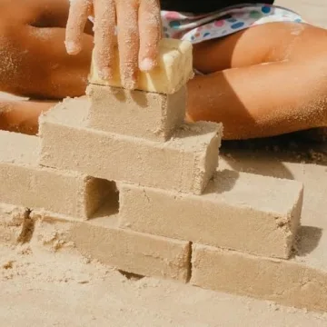 Sand Pal Beach Toys - 9-Piece Kids Castle Building Kit