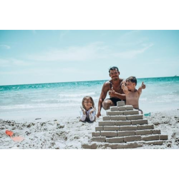 Sand Pal Beach Toys - 9-Piece Kids Castle Building Kit