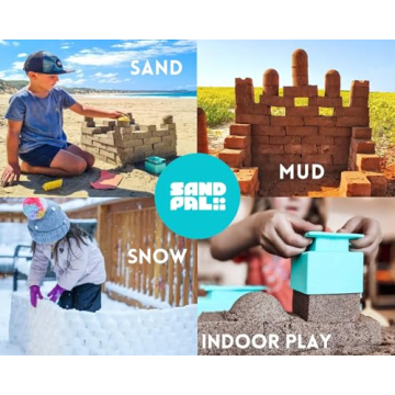 Sand Pal Beach Toys - 9-Piece Kids Castle Building Kit