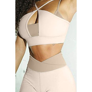 Trendy QINSEN Yoga Outfits with Supportive Sports Bra