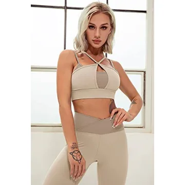 Trendy QINSEN Yoga Outfits with Supportive Sports Bra