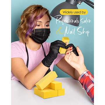 Maryton Nail Buffer Fine Grit Finishing Block, 240 Grit Professional Yellow Buffing Blocks for Natural Nails - Buff Nails Prior to Application of Gel Polish, Nail Lacquer, 5 Count