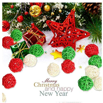 LIUSM 20 Colorful Rattan Balls for Birds and Crafts