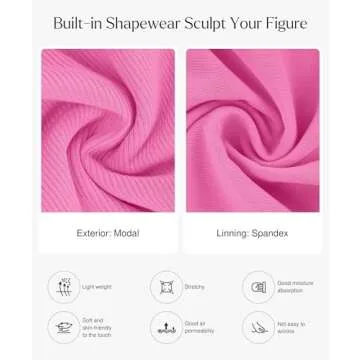 Popilush Long Sleeve Midi Dress Bodycon Party Dress Shapewear Tummy Control Cocktail Dresses Built-in Bra