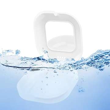 Portable Retainer Holder Case with Mirror, Chewies & Brush