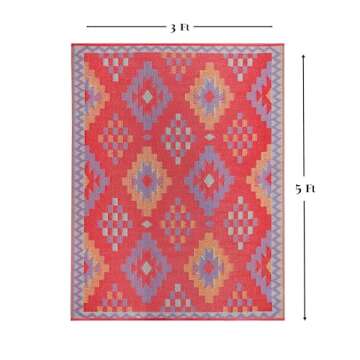 Lush Ambience Outdoor Rug Clearance - Waterproof, Reversible,  Crease Free, Stain Resistant, Fade Re...