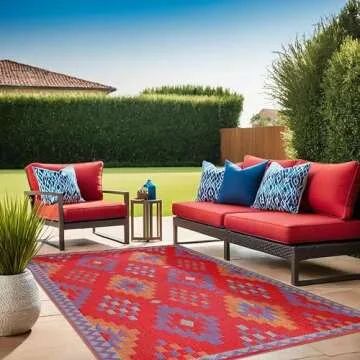 Lush Ambience Outdoor Rug - Waterproof & Reversible 3X5 ft