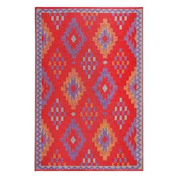 Lush Ambience Outdoor Rug - Waterproof & Reversible 3X5 ft