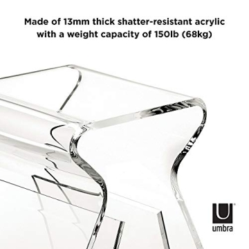 Umbra Magino Acrylic Side Table Stool with Storage