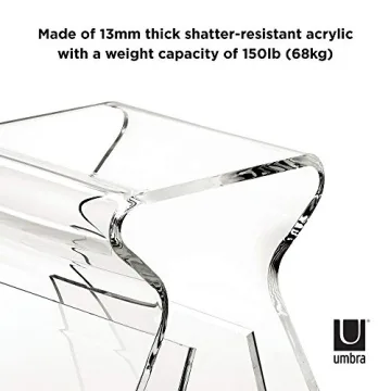 Umbra Magino Acrylic Side Table Stool with Storage