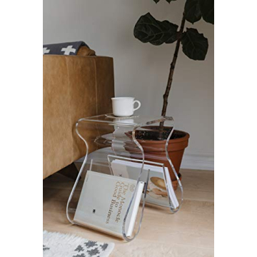 Umbra Magino Acrylic Side Table Stool with Storage