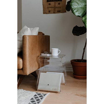 Umbra Magino Acrylic Side Table Stool with Storage