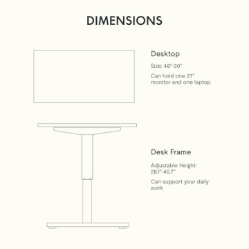 FLEXISPOT Electric Adjustable Height Standing Desk for Home
