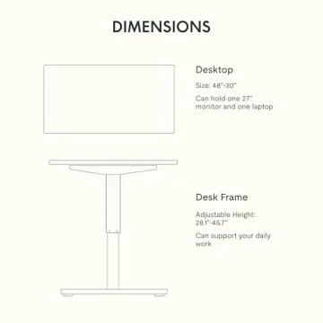 FLEXISPOT Electric Adjustable Height Standing Desk for Home