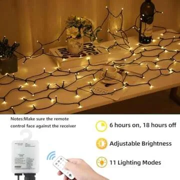 Chuya 300LED Dual Color Changing Christmas Tree Lights,Warm White to Multi Color,End-to-End Plug 11 Modes,105ft Outdoor Indoor String Lights for Christmas Holidays Party Wedding Decoration