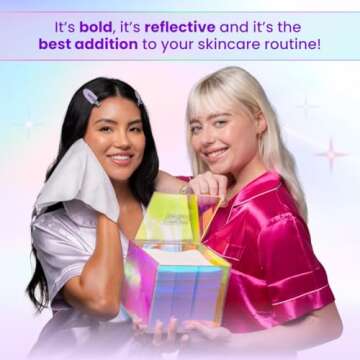 CLEAN SKIN CLUB The Prism Box for Clean Towels XL™,Vibrant Storage Solution for 50 Disposable Towels, Stylish and Functional Bathroom Accessory