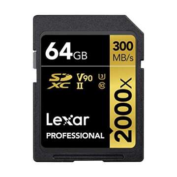Lexar Professional 2000x 64GB SDXC UHS-II Card (LSD64GCBNA2000R)