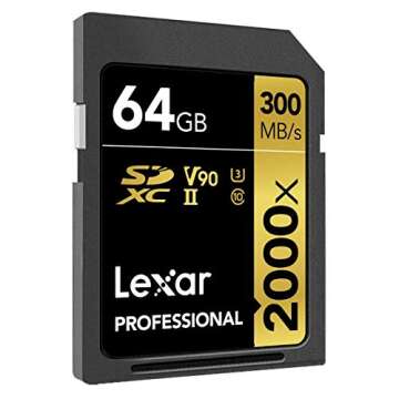 Lexar Professional 2000x 64GB SDXC UHS-II Card (LSD64GCBNA2000R)