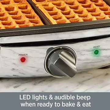 PS7U7 Digital Waffle Maker with Removable Plates, 4-Slice