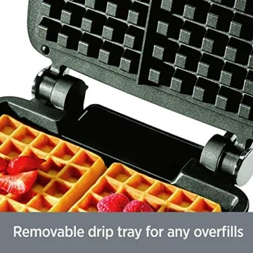 PS7U7 Digital Waffle Maker with Removable Plates, 4-Slice