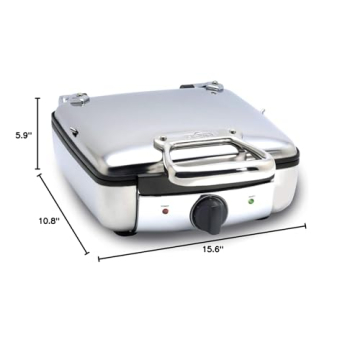 PS7U7 Digital Waffle Maker with Removable Plates, 4-Slice