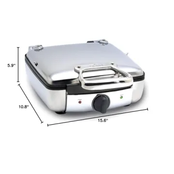 PS7U7 Digital Waffle Maker with Removable Plates, 4-Slice