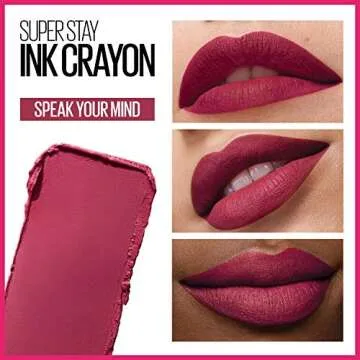 Long Lasting Maybelline SuperStay Ink Crayon Lipstick