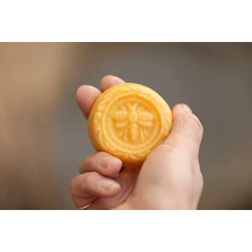 Beauty and the Bees Eco-Friendly Solid Conditioner Bar Real Beer & Honey for Normal Dry Oily or Curly Frizzy Hair | Detangles & Adds Volume | 100% Natural Plastic & Sulfate Free