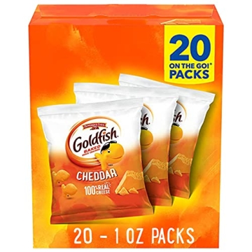 Goldfish Cheddar Cheese Crackers 1 oz Snack Packs