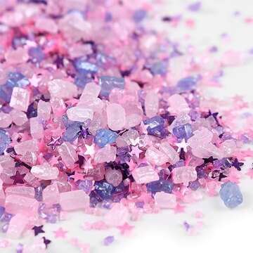 Vibrant Edible Sanding Sugar Sprinkles for Desserts