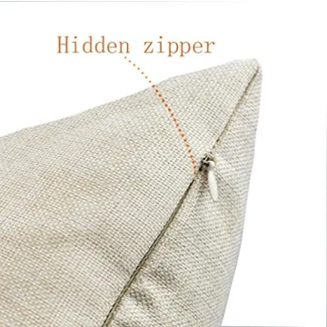 FIBEROMANCE Christmas Pillow Covers - Festive 4 Set