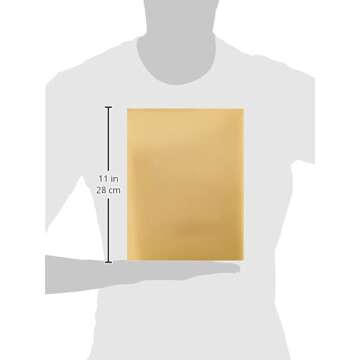 Hygloss Metallic Foil Board Card Stock Sheets, Arts & Crafts, Classroom Activities & Card Making, 100 Pack, 8.5 x 11-Inch, Gold