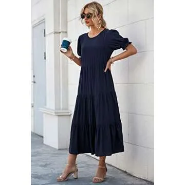 PRETTYGARDEN Summer Casual Boho Floral Dress