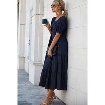 PRETTYGARDEN Summer Casual Boho Floral Dress