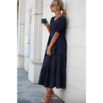 PRETTYGARDEN Summer Casual Boho Floral Dress