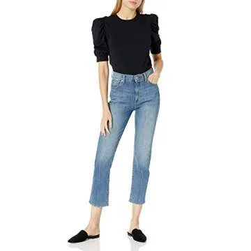 Mariko Puff Sleeve Crew Neck T-Shirt - Stylish & Versatile