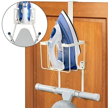ORLESS Over Door Ironing Board Hanger Laundry Organizer