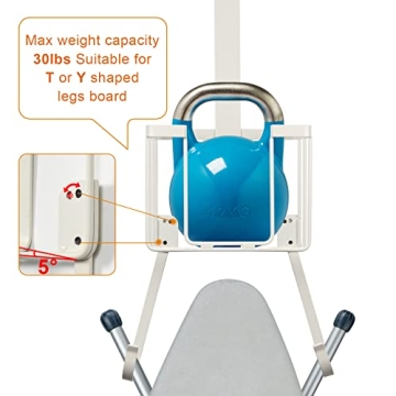 ORLESS Over Door Ironing Board Hanger Laundry Organizer