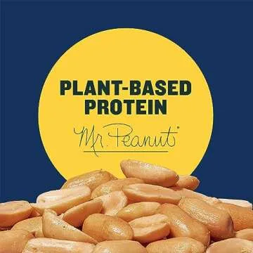 PLANTERS Salted Peanuts Cocktail, Party Snack, Plant-Based Protein, After School Snack, Roasted in Peanut Oil, Salted Nuts, Snacks for Adults, Bulk Nuts, Kosher, 2.19lb Jar