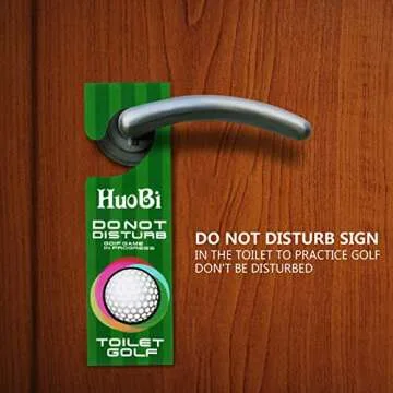 HuoBi Toilet Golf Mini Bathroom Golf Set Indoor Fun